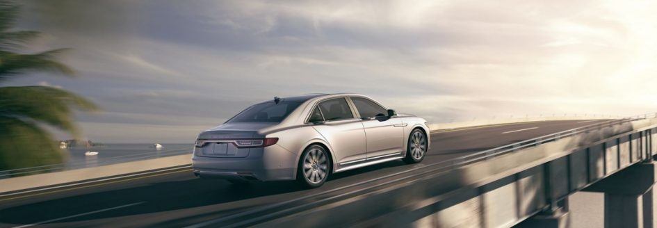 A 2019 Lincoln Continental driving down the road